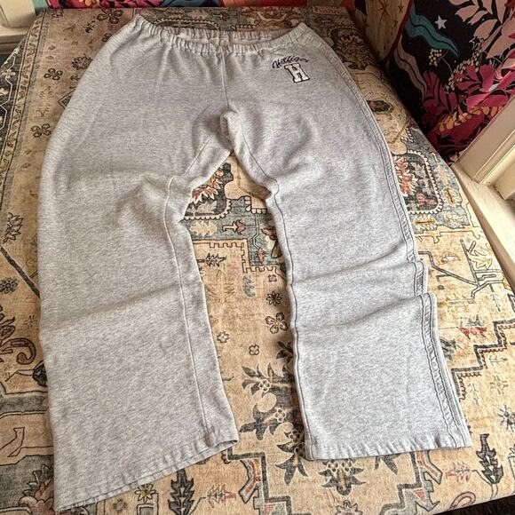 Vintage Y2k Tommy Girl Flare Sweatpants Baggy Gray Comfy Bottoms Size Large - Picture 2 of 9